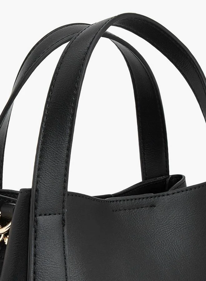 Paprika BLACK Paprika Grainy Pu Totes for Women | Best Price UAE